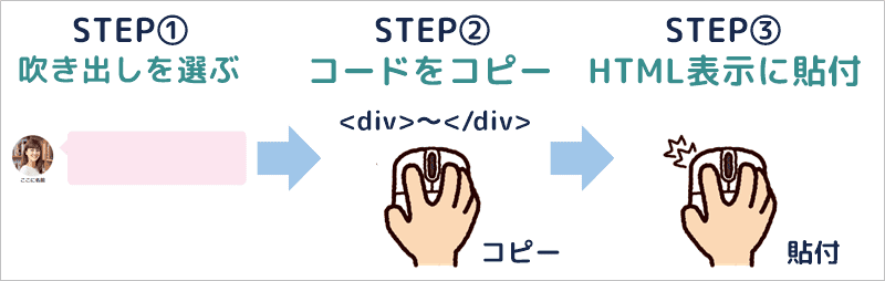 アメブロの吹き出しの作り方